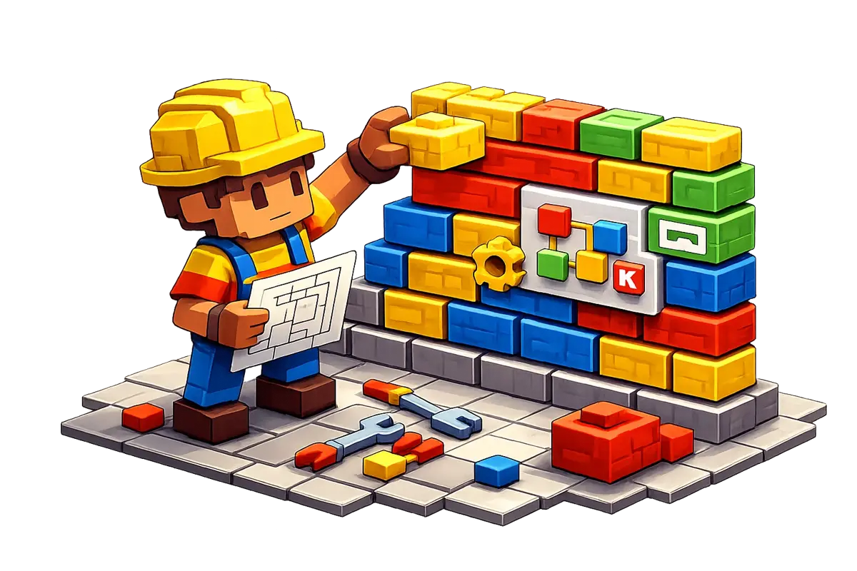 Brixel build workflows brick by brick